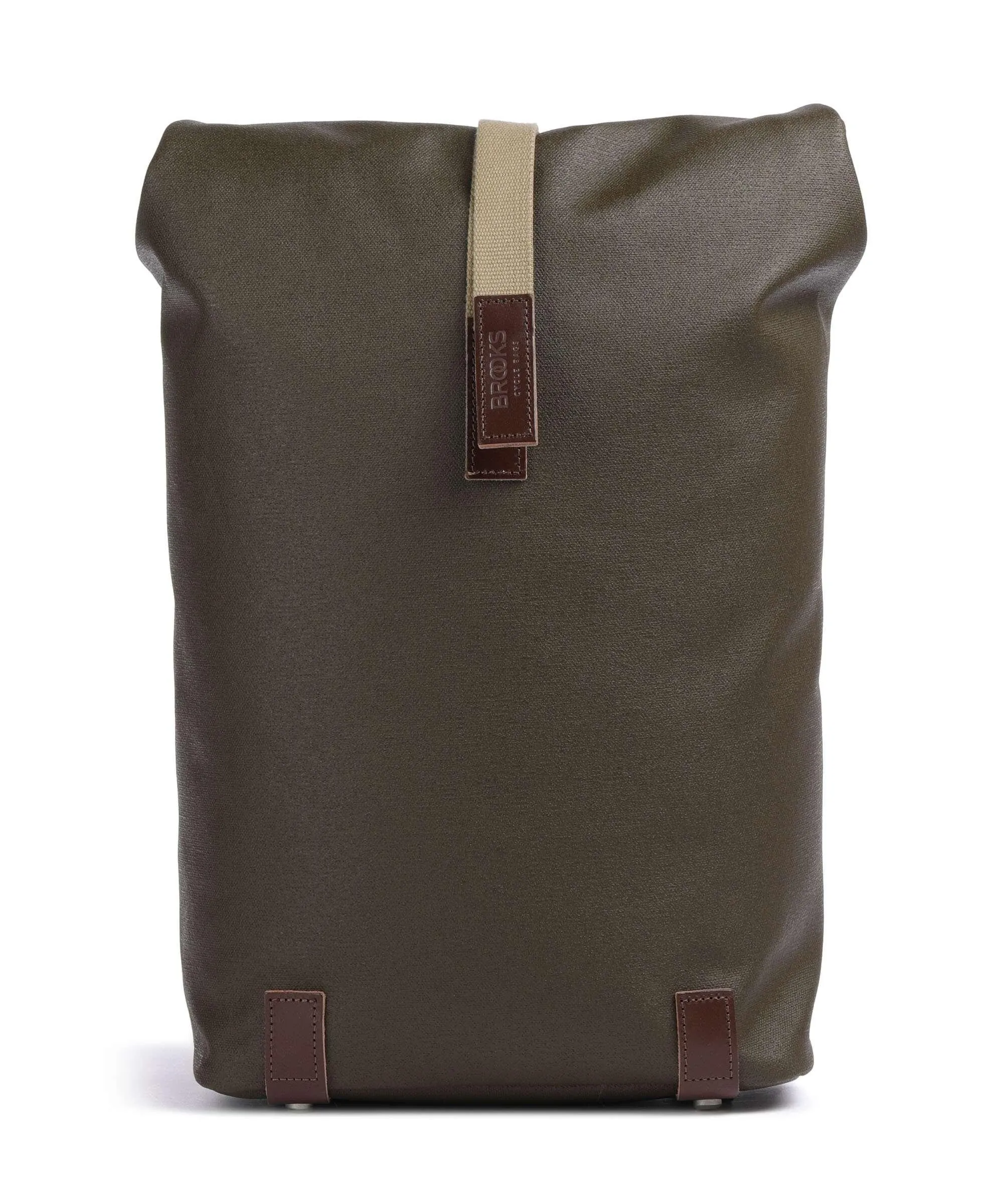  Brooks England Pickwick Cotton Canvas Small Zaino roll-top 13″ cotone cachi  