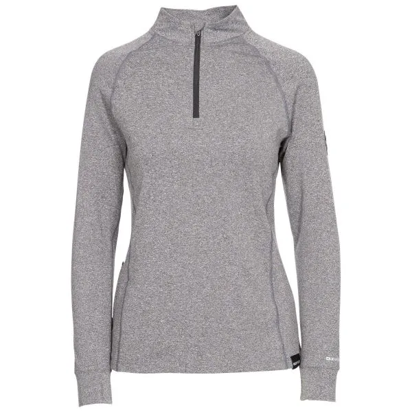 DLX NICHOLAS MEN’S ECO RANGE TOP Grey Marl maglia tecnica 1/2 zip per running