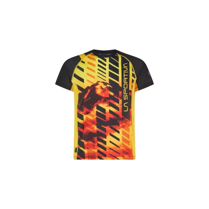 La Sportiva WAVE T-SHIRT M black/yellow