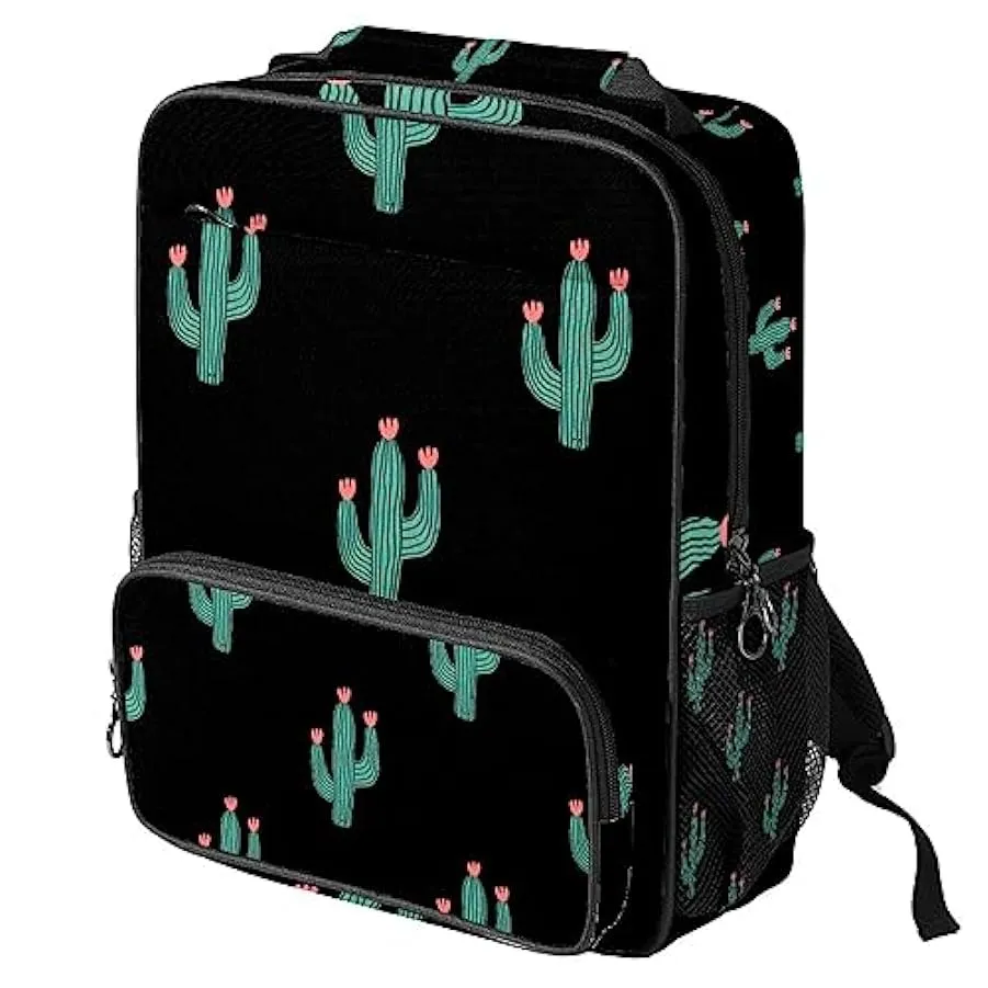 suojapuku Zaino da donna per college,borsa da viaggio zaino classico,Pianta Fiore Cactus,Zainetto casual leggero 180666597