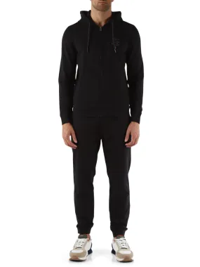 Tuta regular fit composta da felpa con zip e pantalone